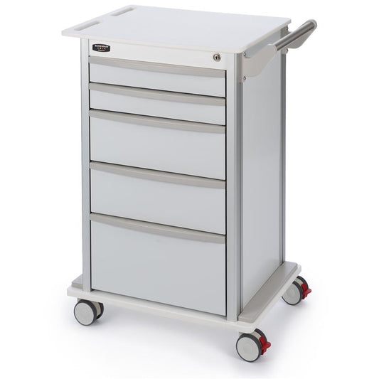 Wheeled 5-Drawer Storage Cart with 3" Casters