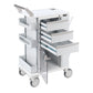 Deluxe Rolling Storage Cart with 5" Casters