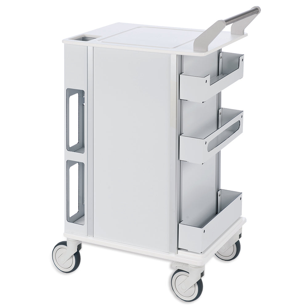 Deluxe Rolling Storage Cart with 5" Casters